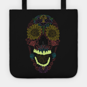 Candy Skull Totes Teepublic
