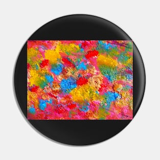 Blooming Meadow. Flowers Abstract Pattern. Pin