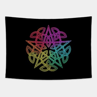 Pentagram. Celtic knot Tapestry