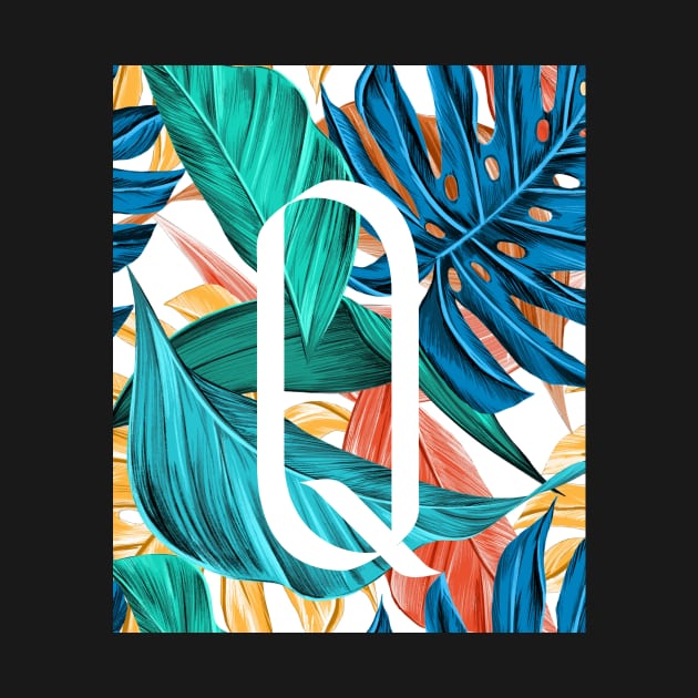 Tropical Alphabet “Q” by NATURE SHOP