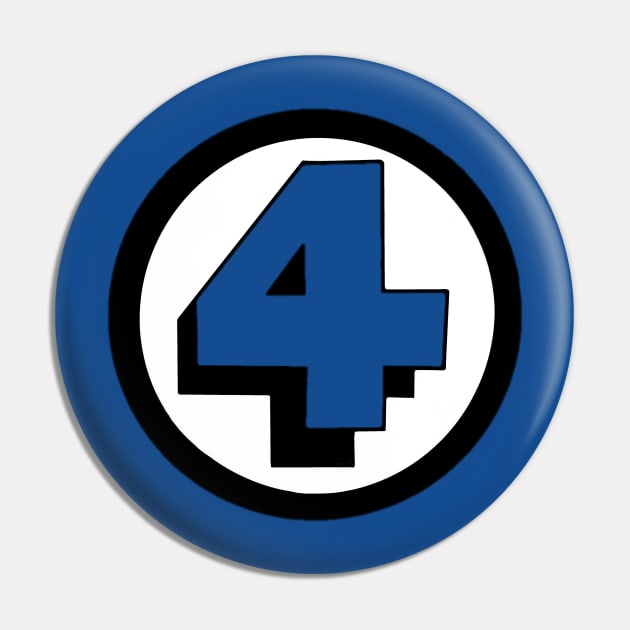 Fantastic Four logo art Pin by Tdjacks1