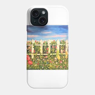 Flowers by the Fence Phone Case