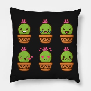 Emoji Cactus Pillow