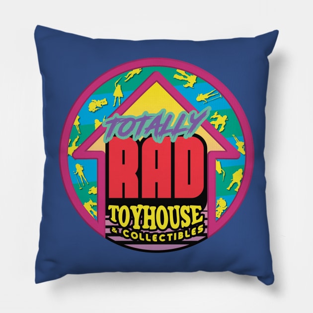 Totally Rad Toyhouse Logo! Pillow by Totally Rad Toyhouse