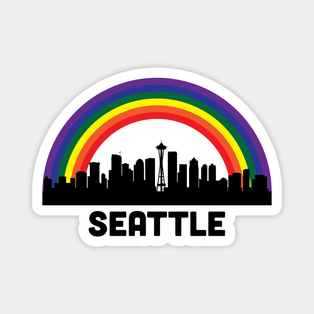 Seattle Pride Magnet by lavenderhearts