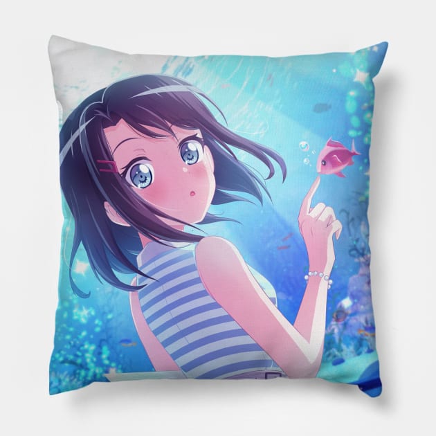 Okusawa Misaki - The Michelle-Eyed Fish Pillow by Despuntater