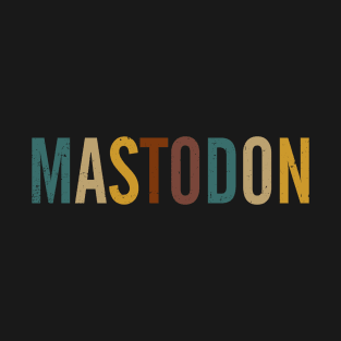 Personalized Mastodon Name Vintage Styles Purple Color 70s 80s 90s T-Shirt