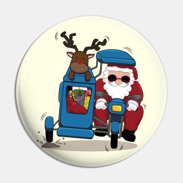 Santa in Manila Pin by Sketchbook ni Abi