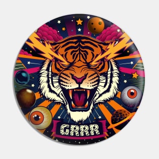 Cosmic Roar: Tiger Thunder Pin