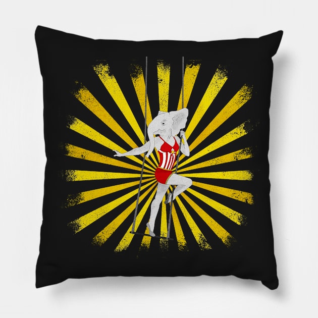 the Amazing Elephant Girl Pillow by inbis