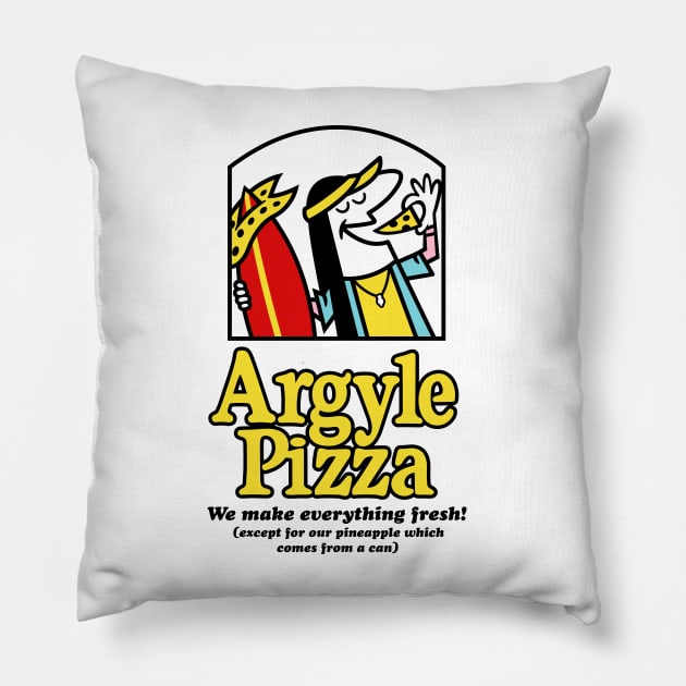 Argyle Pizza - Everything Fresh Pillow by demonigote