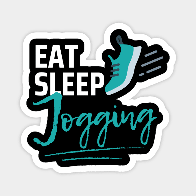 Eat Sleep Jogging Magnet by Qibar Design