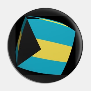 Bahamas Flag cubed. Pin