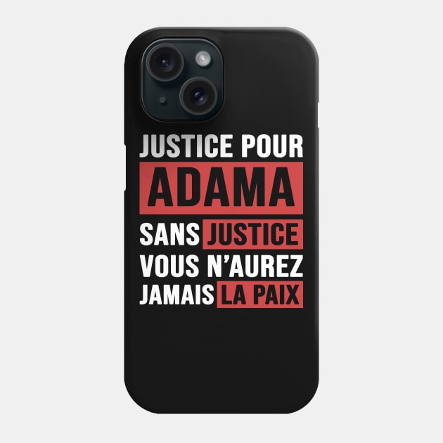 Justice Pour ADAMA Phone Case by CF.LAB.DESIGN