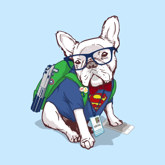 Geek Dog by flowwestprintandapparel