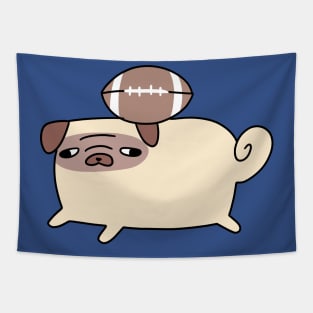 Football Pug Tapestry