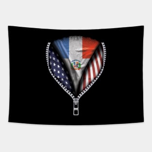 Dominican Flag  Dominican Republic Flag Australian Flag Ripped Open - Gift for Dominican From Dominican Republic Tapestry