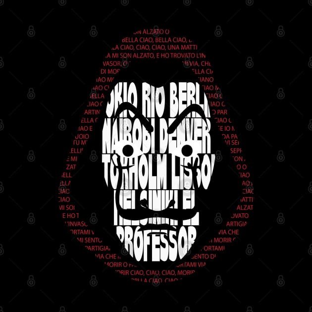 La Casa De Papel Dali Mask With Bella Ciao Lyrics by BasicBeach