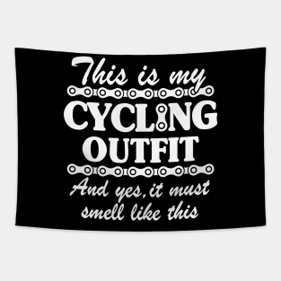 This Is My Cycling Outfit Funny Cyclist Gift Biker Biking Tapestry