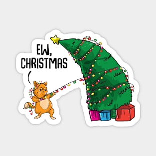 Cats Hate Christmas. Funny Ugly Christmas Sweatshirt. Magnet