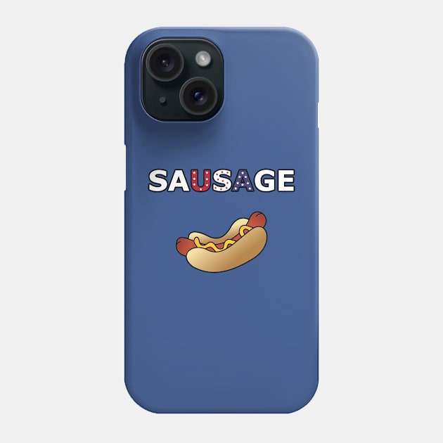 Patriotic BBQ Sausage Phone Case by BZH314