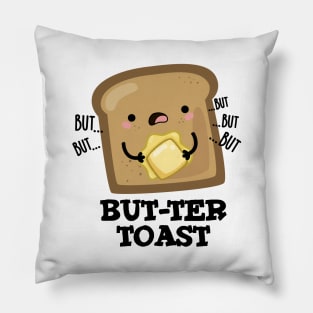 But-ter Toast Cute Bread Pun Pillow