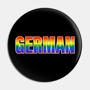 Rainbow German LGBTQ Pride Pin