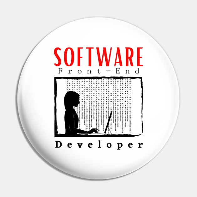 Software Front-End Developer motivational design Pin by Digital Mag Store