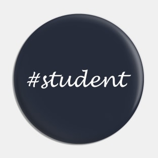 Student Word - Hashtag Design Pin