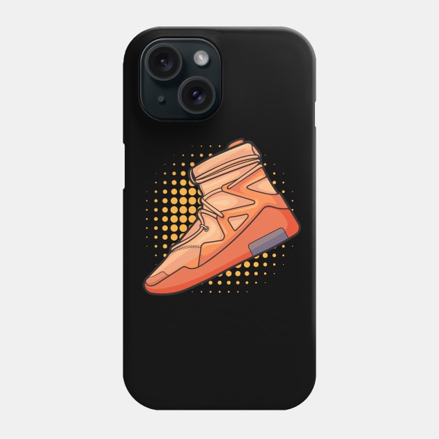 Air FOG 1 Orange Pulse Sneaker Phone Case by milatees