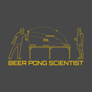 Beer Pong Scientist, Funny Drinking Games T-Shirt