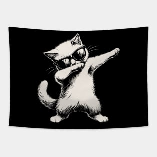 Dabbing Cat Tapestry