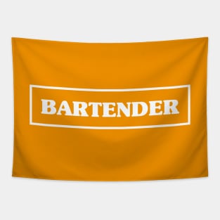 Bartender (orange) Tapestry