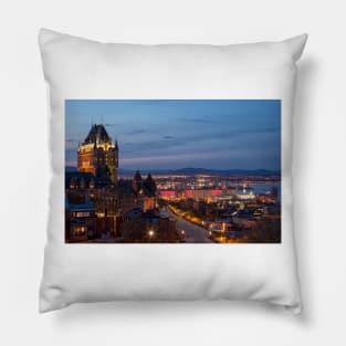 Quebec City Lights Pillow