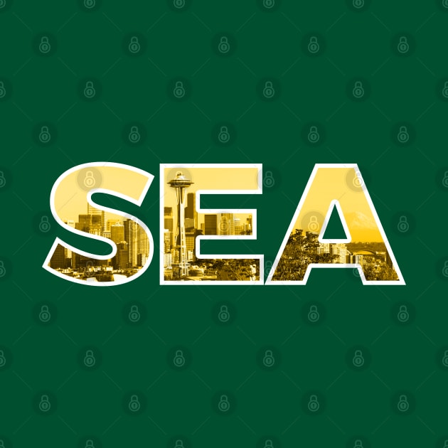 Seattle Supersonics SEA Skyline by StupidHead