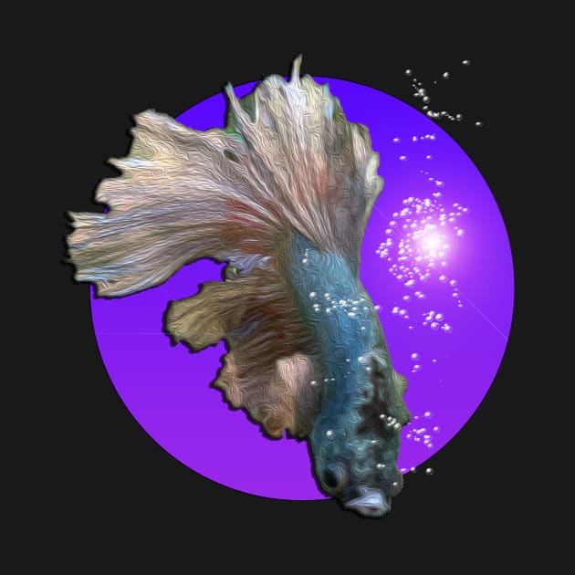 Toto the Betta Fish by psychedelic-exorcist