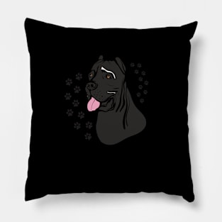 Cane corso cool aesthetic print Pillow