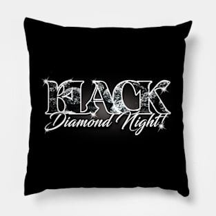 Black Diamond Night Logo Pillow