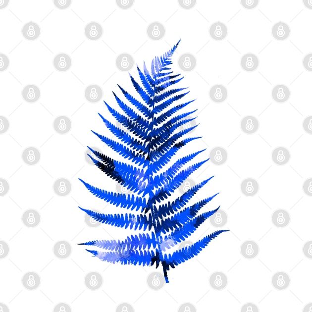 Blue Fern Leaf by danieljanda