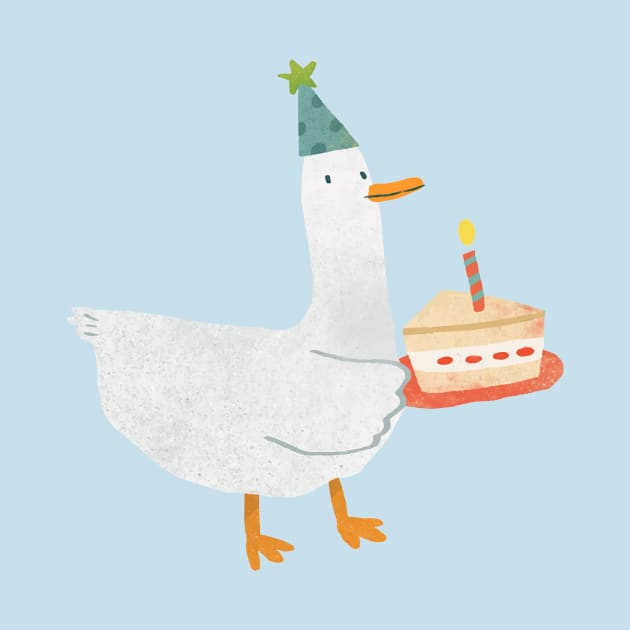 Cute Party Duck with Birthday Cake by My_Store