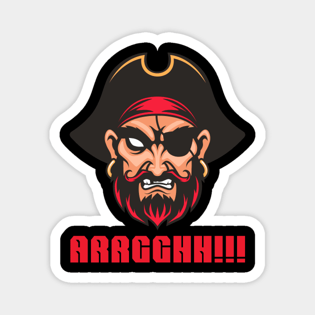 AAARRHH Matey Pirate Graphic Shirt Magnet by Mr.TrendSetter