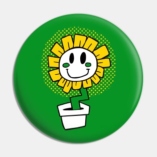 Happy Flower Pot Pin