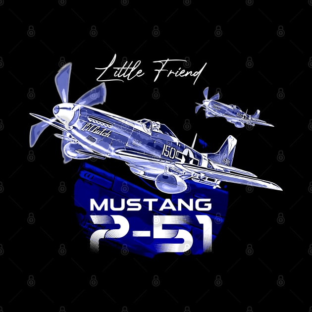 Mustang P-51 Vintage North American Aircraft by aeroloversclothing