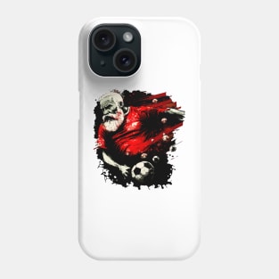 Santa Claus Sports Player - Soccer Futball Football - Graphiti Art Graphic Trendy Holiday Gift Phone Case