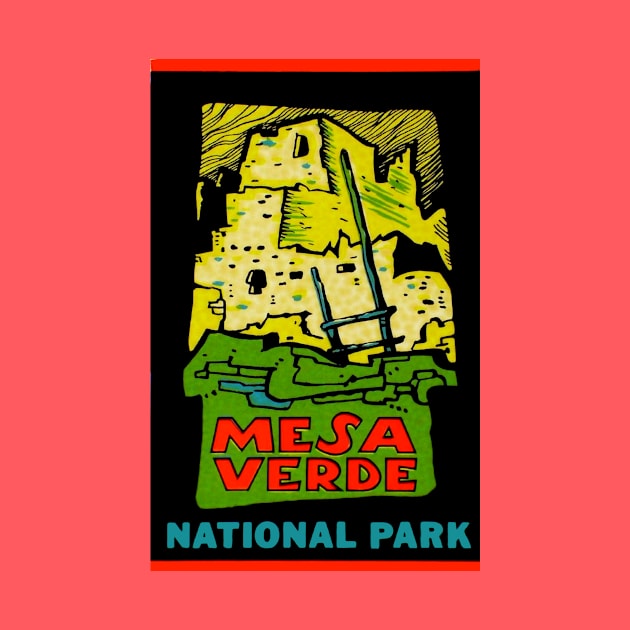 Mesa Verde National Park Colorado Vintage by Hilda74