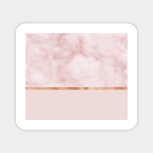 Silvec rosa on rose gold blush Magnet