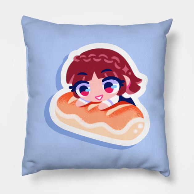 Makoto Niijima bread Pillow by OkiComa