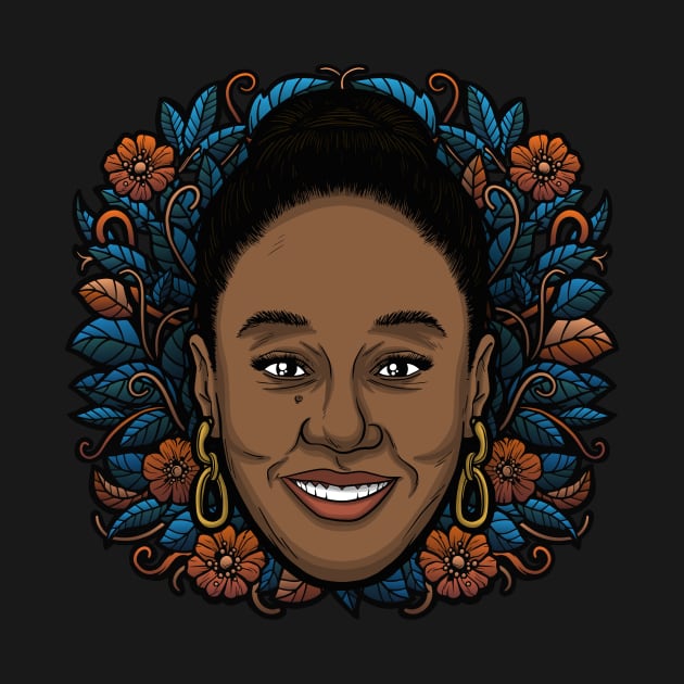 Tiffany Haddish (Flowered) by Baddest Shirt Co.