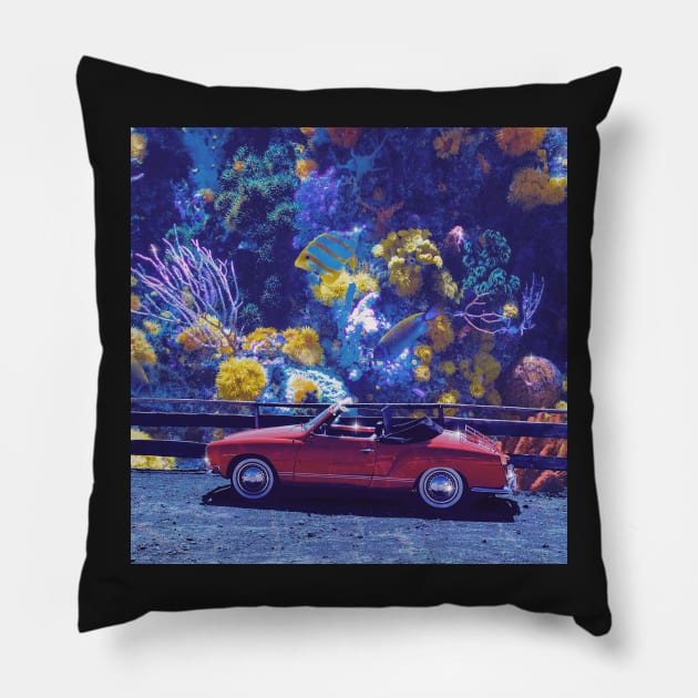 Driving Down The Road Pillow by RiddhiShah