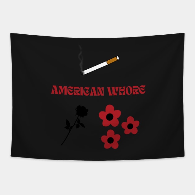 American Whore Song Print Sticker Pack Tapestry by madiwestdal